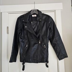 Black Faux Leather Jacket